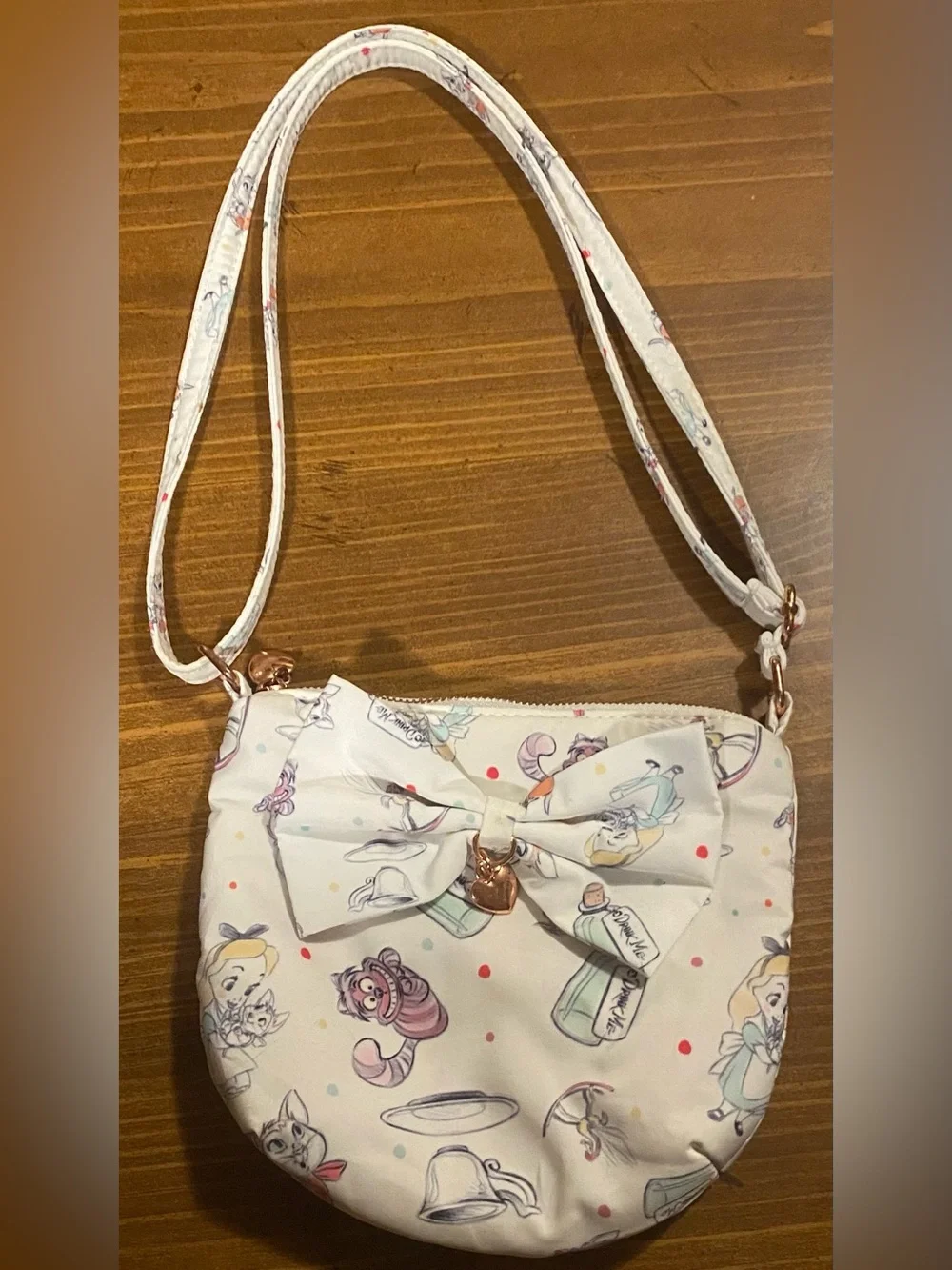 Disney Store Animator’s Collection Alice in Wonderland Bow Crossbody Bag